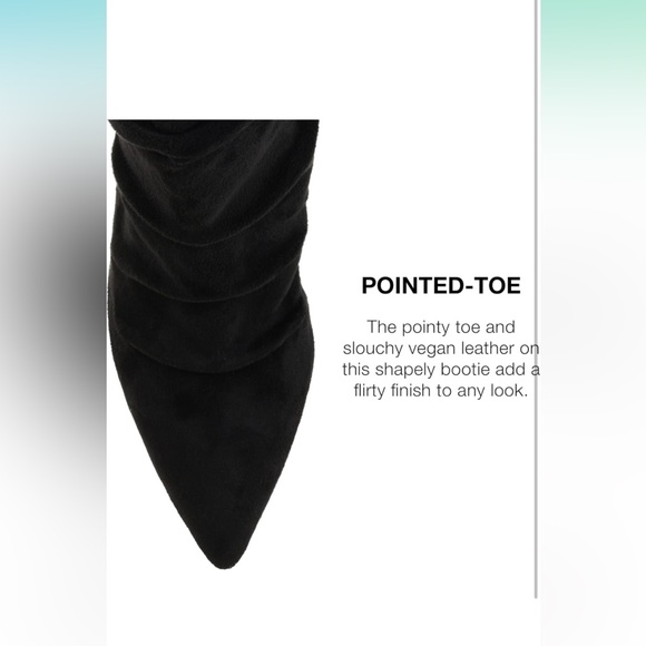 Journee Collection Markie Back Heel Zip Stiletto Booties Size 11 - Picture 3 of 11